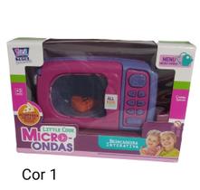 Micro-ondas Infantil Brinquedo Cozinha + Pizza Zuca Toys