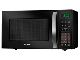 Micro-Ondas Mondial 34 Litros Preto 1400W - Função Manter Aquecido, Descongelar, Tira Odor e Menu Kids - MO-02-34-B