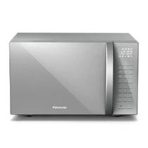 Micro-ondas Panasonic de Bancada com Tecnologia Dupla Refeição, Inox, 110V, Modelo NN-ST67LSRUN