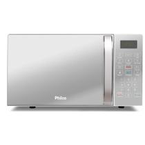 Micro-ondas Philco Pmo123 Capacidade 20 Litros 1100w Branco Espelhado Função Tira Odor 220V