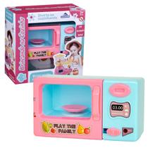Micro-ondas Realista Prato Giratório Brinquedo Cozinha