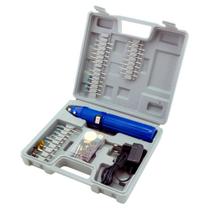 Micro Retífica à Bateria 3.6V Kit 62 Acessórios Bivolt R-60 WESTERN Bivolt