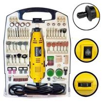 Micro Retífica Com 234 Acessórios E Maleta Mini Furadeira