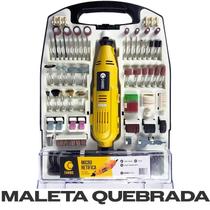 Micro Retífica Com 234 Acessórios Novo Maleta Quebrada 220V Micro Retífica Com 234 Acessórios Novo Maleta Quebrada 220V