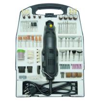 Micro Retífica com 266 Acessórios 110V Para Polir, Lustrar, Cortar, Lixar, Desbastar E Gravar