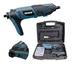 Micro retifica com kit de acessorios com 40 pecas 110v/220v wesco ws3113k