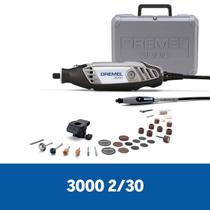 Micro Retífica Dremel 3000 c/ 2 Acopl, 30 Acc e Maleta 127V