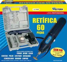 Micro Retifica Eletrica Bi-volt R 60 Com 62 Acessorios - WESTERN