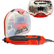 Micro Retífica Profissional Harden 130W 220v com 229 Peças em Maleta Plástica - 752912