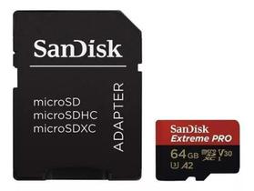 Micro Sd 64Gb C10 Extreme Pro 200Mbps Sandisk 4K U3