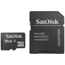 Micro SDHC 16GB Sandisk Original Lacrado + Adaptador Gratis Micro SDHC 16GB Sandisk Original Lacrado + Adaptador Gratis