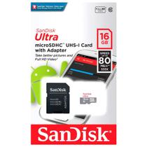 Micro SDHC com adaptador 16 GB Sandisk