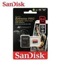 Micro Sdxc Sandisk Extreme Pro 64gb C10 U3 A2 170mbs Lacrado