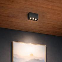 Micro Spot Downlight Preto Sobrepor Pontual Luz05
