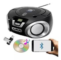 Micro System Bluetooth Megastar Mp1842Bt Usb Fm Preto Prata