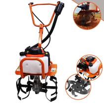 Micro Trator Vulcan VMC360S Tipo Tobatinha À Gasolina 3,6HP 53CC 4 Tempos 3.800rpm Com 16 Lâminas Cultivadoras Modelo Compacto e Leve Ideal Para Preparo do Solo Para o Plantio