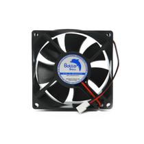 Micro Ventilador Cooler Ventoinha 80x80x25 Mm Fan 12v Dc Mini 8cm 80mm Sleeve Sem Rolamento Com Conector HS