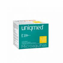 Microagulhas ultra finas, estéril, 30x4mm, kit c/80unid _ Uniqmed