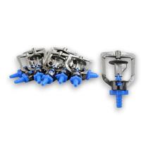 Microaspersor Plasnova Azul 176 L/h Rotativo 360 Kit com 50 Unidades para Irrigação