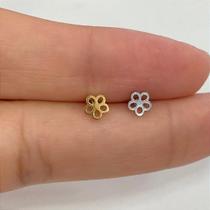 MICROBELL RETO AÇO FLORZINHA LISA - Piercing em Aço Cirúrgico