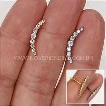 Microbell reto em aço cirúrgico cascata nine com zircônias