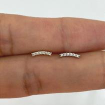 Microbell reto em ouro 18k com zircônias cristal - cascata deli Microbell reto em ouro 18k com zircônias cristal - cascata deli