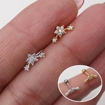 MICROBELL RETO PRATA 925 CASCATA FLOR - Acessório de Piercing