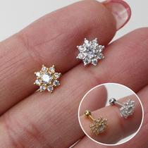 Microbell reto prata 925 sun point com zircônia