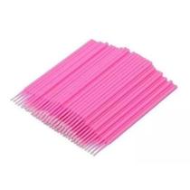 Microbrush Bastão Cotonetes Rosa - Pacote com 100 Unidades para Alongamento de Cílios Microbrush Bastão Cotonetes Rosa - Pacote com 100 Unidades para Alongamento de Cílios