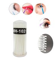 Microbrush Cotonete Alongamento Fio A Fio Cílios 100U Branco Microbrush Cotonete Alongamento Fio A Fio Cílios 100U Branco