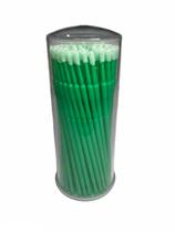 Microbrush Cotonete Para Alongamento De Cílios 100 Unidade Verde