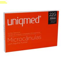 Microcânula 22G x 50mm Com Agulha Auxiliar 21G - 12 Und