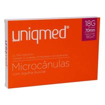 Microcânula Para Preenchimento com Agulha Auxiliar 18Gx70mm Uniqmed c/12 Microcânula Para Preenchimento com Agulha Auxiliar 18Gx70mm Uniqmed c/12