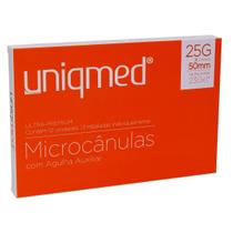 Microcânula Para Preenchimento com Agulha Auxiliar 25Gx50mm Uniqmed c/12 Microcânula Para Preenchimento com Agulha Auxiliar 25Gx50mm Uniqmed c/12