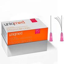 Microcanula para Preenchimento Facial - Uniqmed - 24 unidades