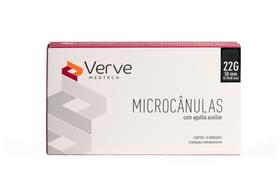 Microcanula Preechimento Metálica Semi-flexível 22g-50 V cx 10 un Verve