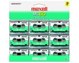Microcassetes Maxell MC-60 UR (pacote com 9)