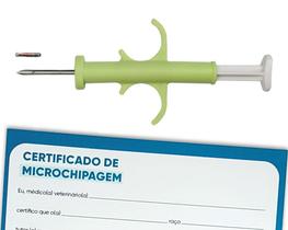 Microchip animal 2,12x12 mm kit com 100 un. com certificados - Animal ID
