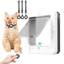 Microchip Smart Cat Door Dubcei com 3 chaves de sensor de colar
