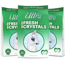 Microcristais perfumados ultrafrescos Cat Litter, 6,8 kg, pacote com 3