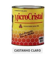 Microcristal castanho claro - cera carnaúba com cera de abelha impermeabilizante - microcristal - 380g