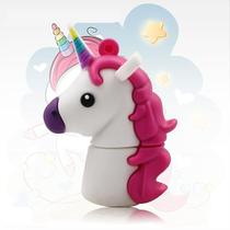 MicroDrive 4GB USB 2.0 Creative Unicorn Shape U Disk (Branco) - SANLIN BEANS