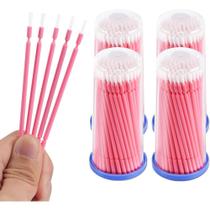 Microescovas descartáveis, escovas dentárias, 400 unidades - rosa