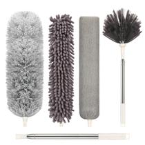Microfibra Duster AUXOTA com poste de extensão em aço inoxidável de 76 a 254 cm Microfibra Duster AUXOTA com poste de extensão em aço inoxidável de 76 a 254 cm