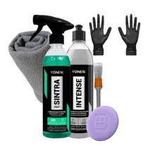 Microfibra + Sintra + Intense (500ml) + Pincel + Aplicador + Luva Microfibra + Sintra + Intense (500ml) + Pincel + Aplicador + Luva