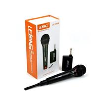 Microfone 2 em 1 com fio e sem fio Lelong Dinâmica para Eventos, Igrejas,etc