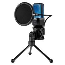 Microfone adne rgb redragon preto - gm212