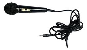 Microfone Aiwa Dm-h15 Imp 600 Com Cabo - Não Funcionando Preto