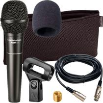 Microfone Audio-Technica Pro61 Dinâmico Hipercardióide + Espuma - AUDIO TECHNICA