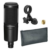 Microfone AudioTechnica AT2020 Condensador Cardioide cor preto Microfone AudioTechnica AT2020 Condensador Cardioide cor preto